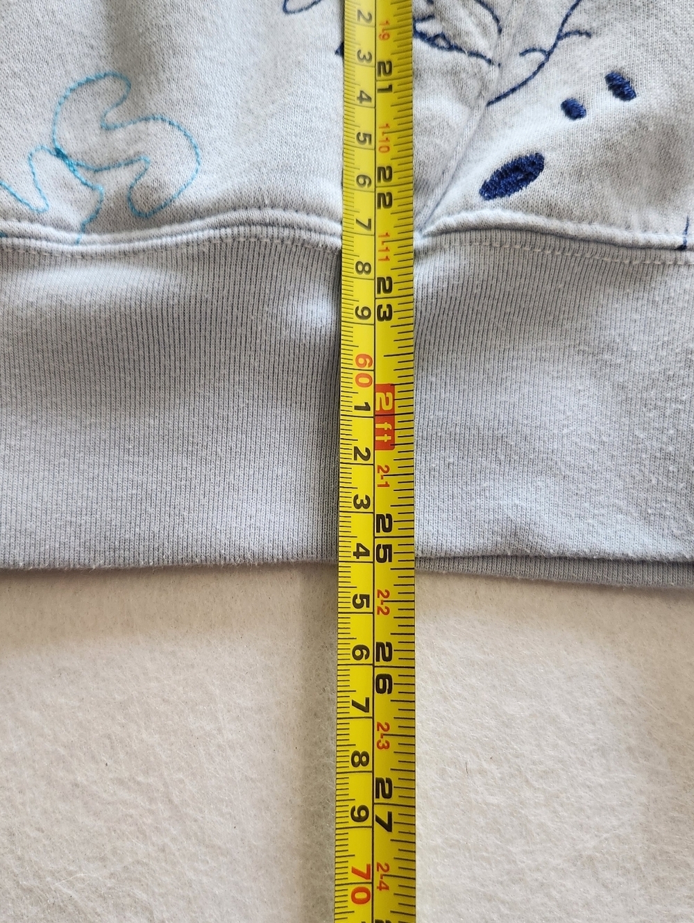Peanuts Light Blue Snoopy & Woodstock Full-Zip Hoodie Size Medium - Picture 6 of 9